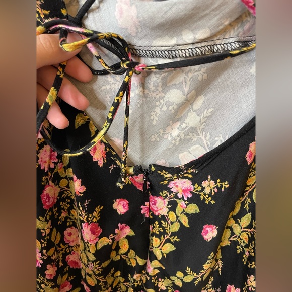 NWT Free People Sample Piece Lone Star Bias Floral Dress - Picture 13 of 15